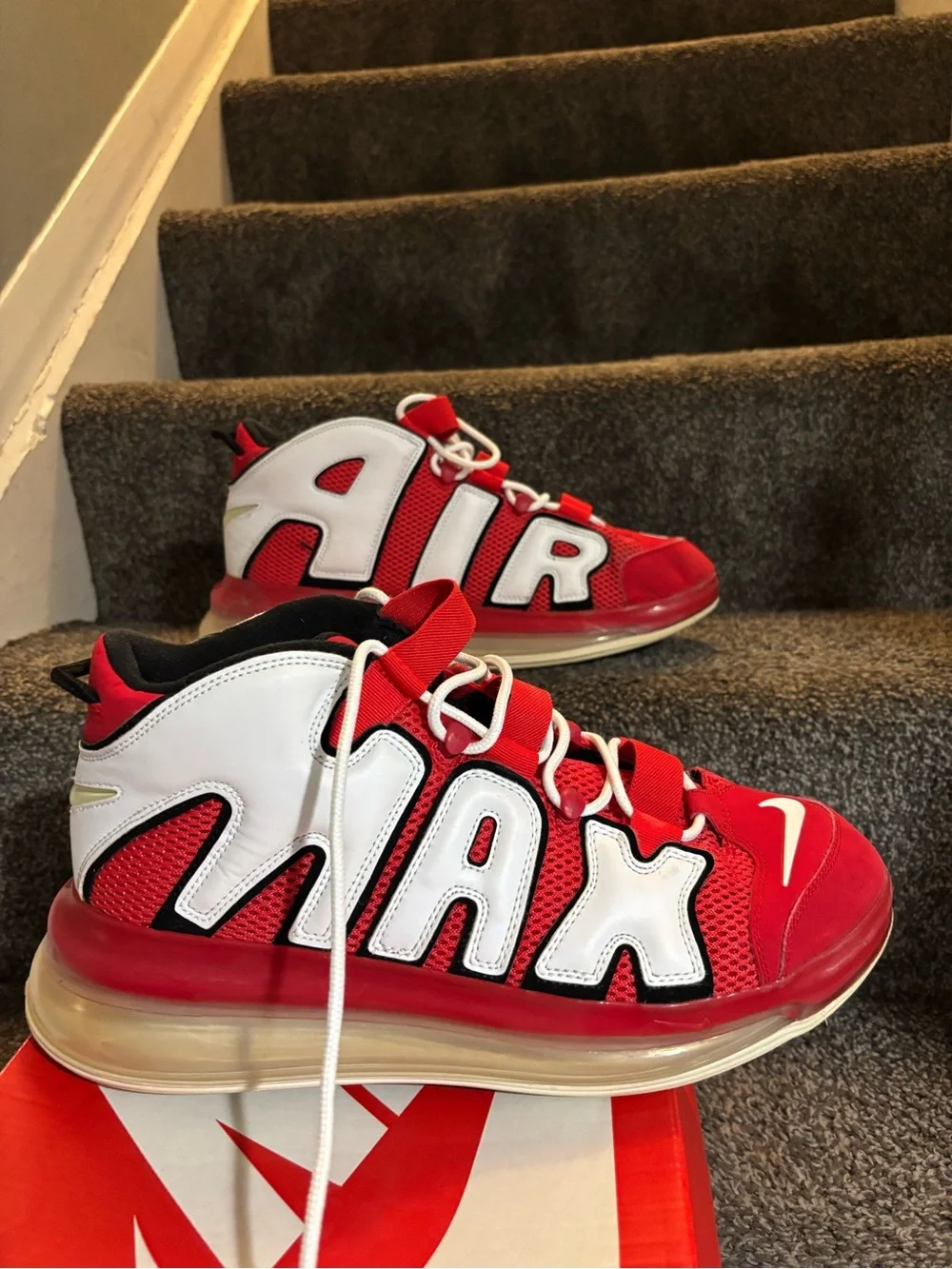 Nike Air More Uptempo 720 Red Size 13 Pippens authentic